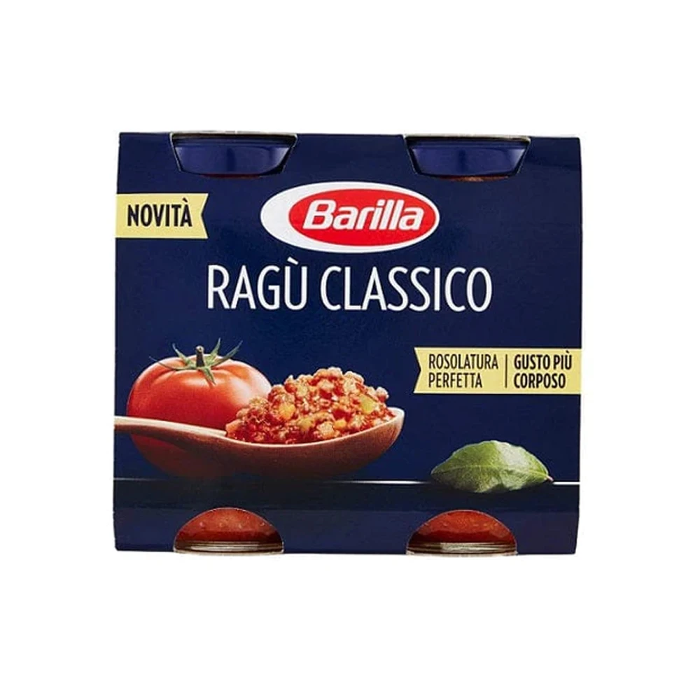 Gourmet Delight Barilla Ragu Classico 2x 180g - Bring the Flavors of Italy to Your Kitchen