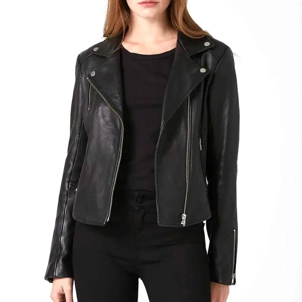 Leather latest design Fashion jacket for Women New Stylish Ladies Outwear Womens Leather Jackets For Sale