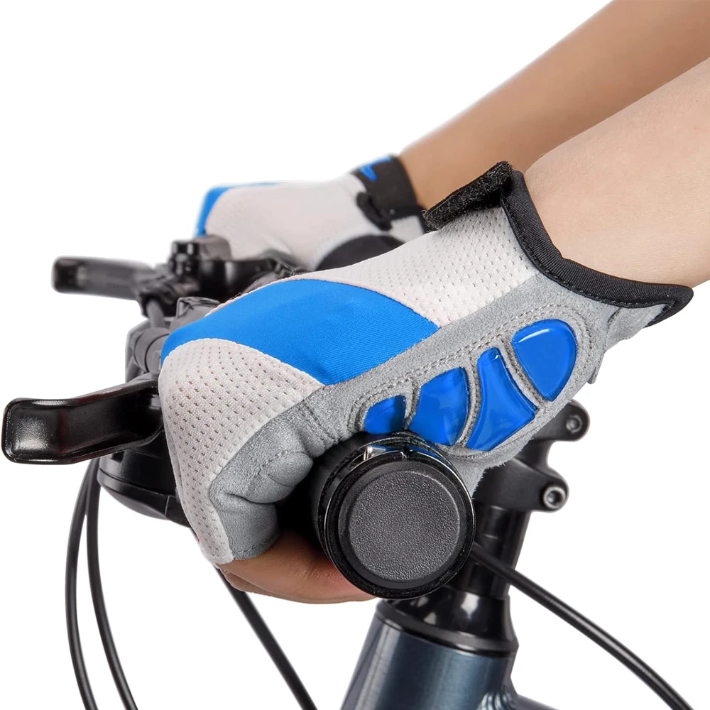 Cycling Bike Half Short Finger Gloves Shockproof Breathable MTB Road Bicycle Gloves Men Women Sports Cycling Equipment
