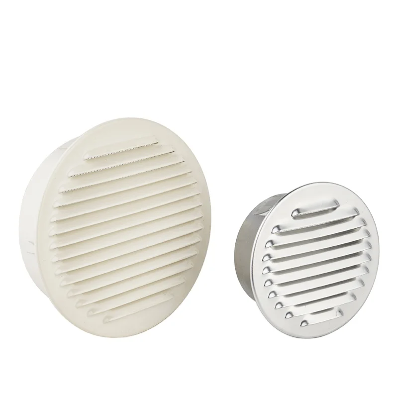 Hvac round rain protection grille made of aluminum