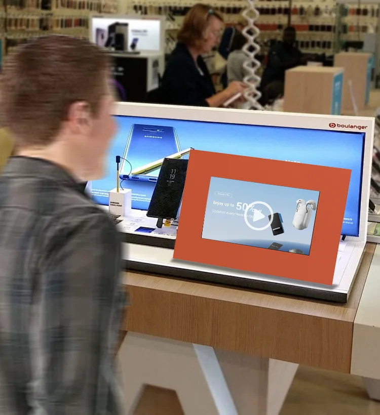 5-Inch Custom Mini Small Restaurant Tabletop Digital Signage: Wall-Mounted and Standing Advertising Display Board