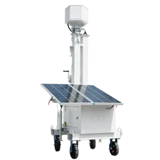Mobile CCTV 1000w 800w 1kw Solar Solution 400W Solar Panel 200Ah Batteries High Capacity Solar Trailer for Sustainable Power