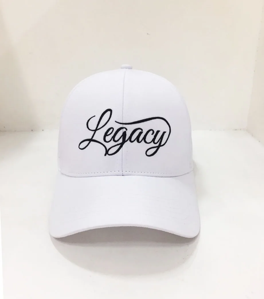 Mid Profile 6 Panel Curved Brim Baseball Cap Custom Color Custom Embroidered Logo Sports Caps Perforated Polyester Dad Hats