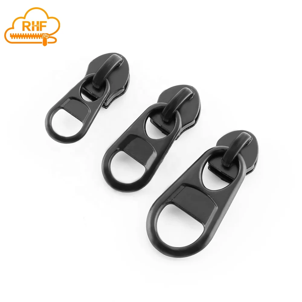Zipper manufacturer Zinc Alloy zipper slider for Computer bag #3 #5  Short Zipper Puller