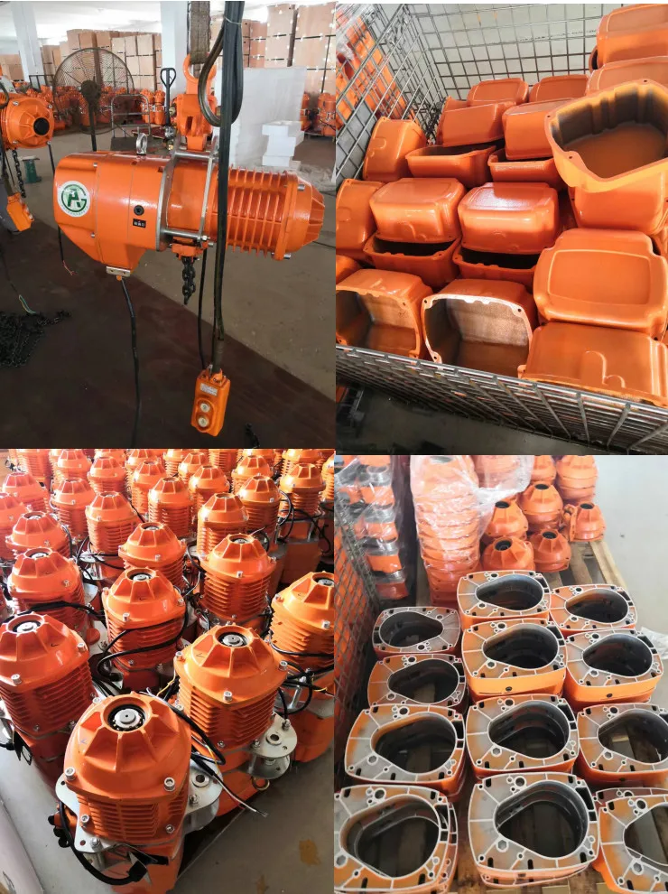 1ton 2 ton Customized 220v 380V motor drive high speed Low clearance Low-Headroom electric chain hoist