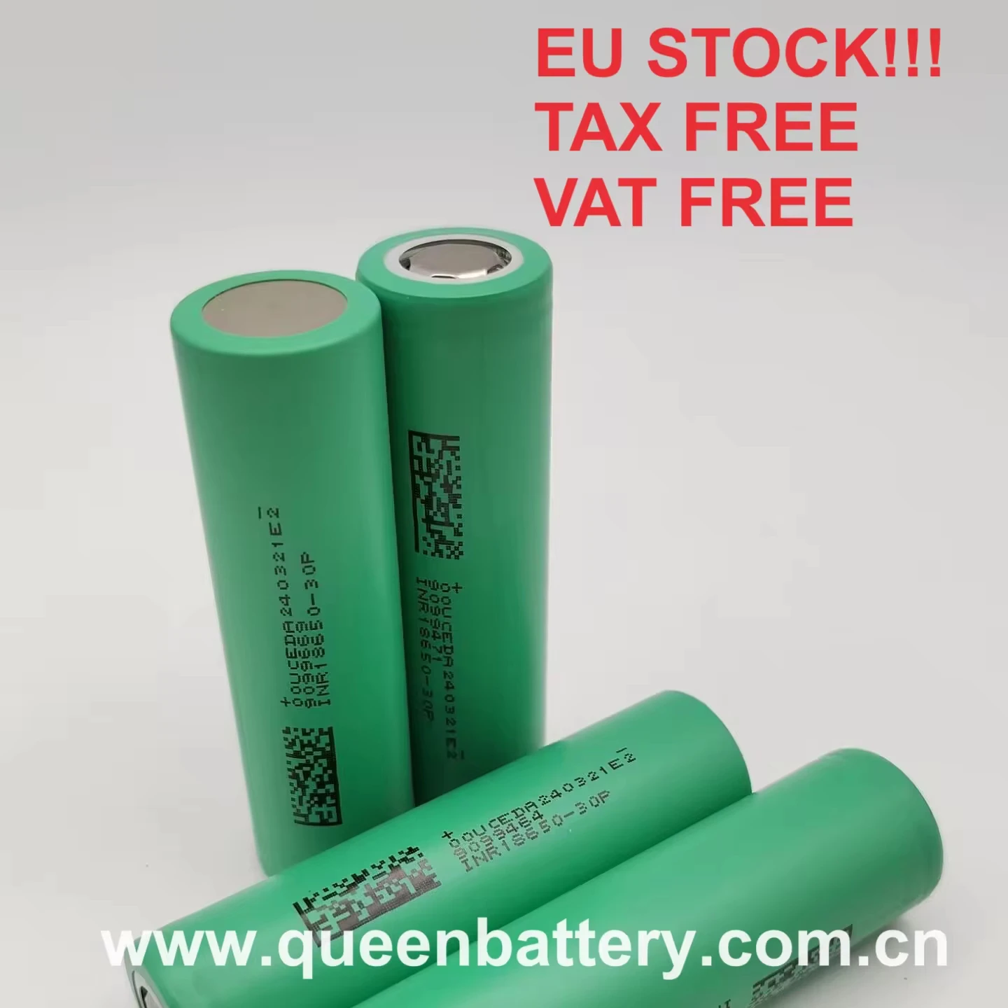 DMEGC INR18650-30P 18650 30P 3000mAh 5C 15A 3.7V Queenbattery for UAVs Scooter Devices Power Tools Cordless Drills EV E-bike