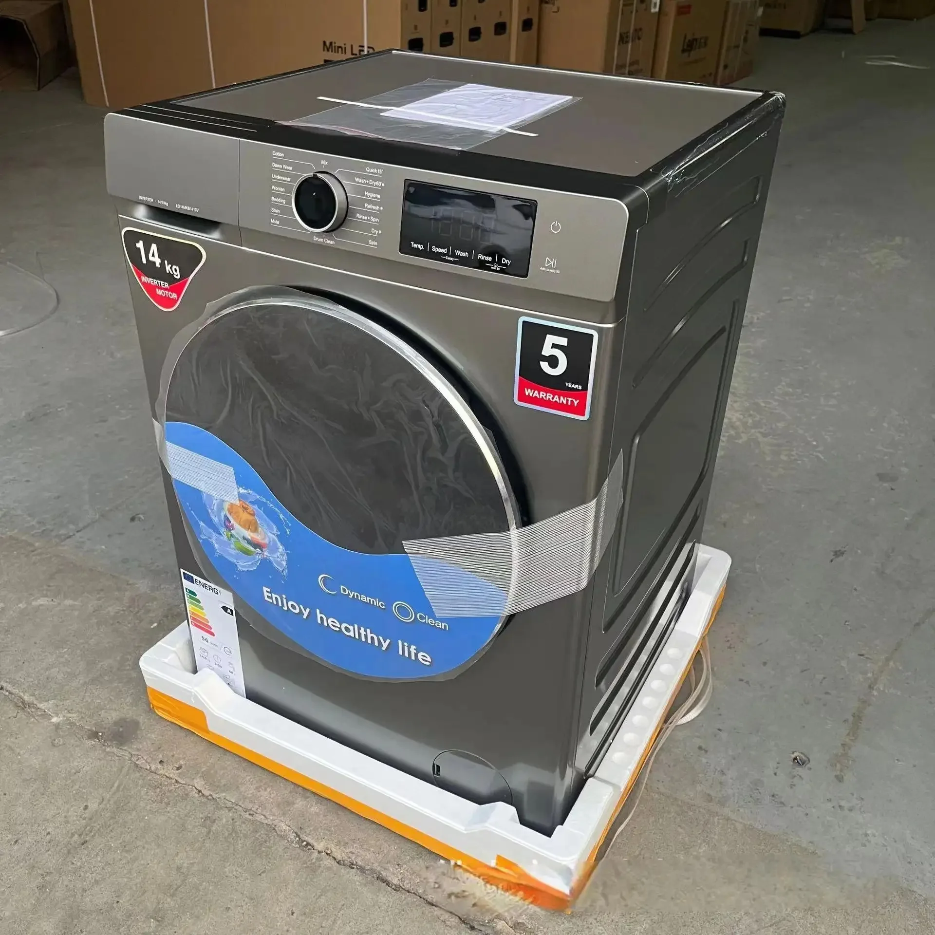 Fully Automatic Smart Mini Washing Machine Electric Drum Dryer Front Loading Household Use US Plug Intelligent Front Loading