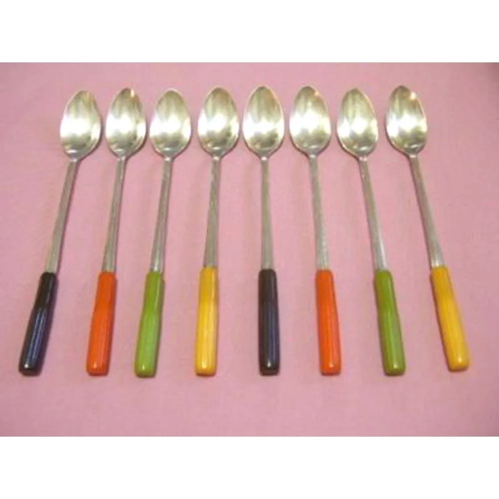 Antique Design fork Brass Gold Dessert Fork with Adorable Thick flat  Handle dessert spoons and Fruit forks For Restaurant