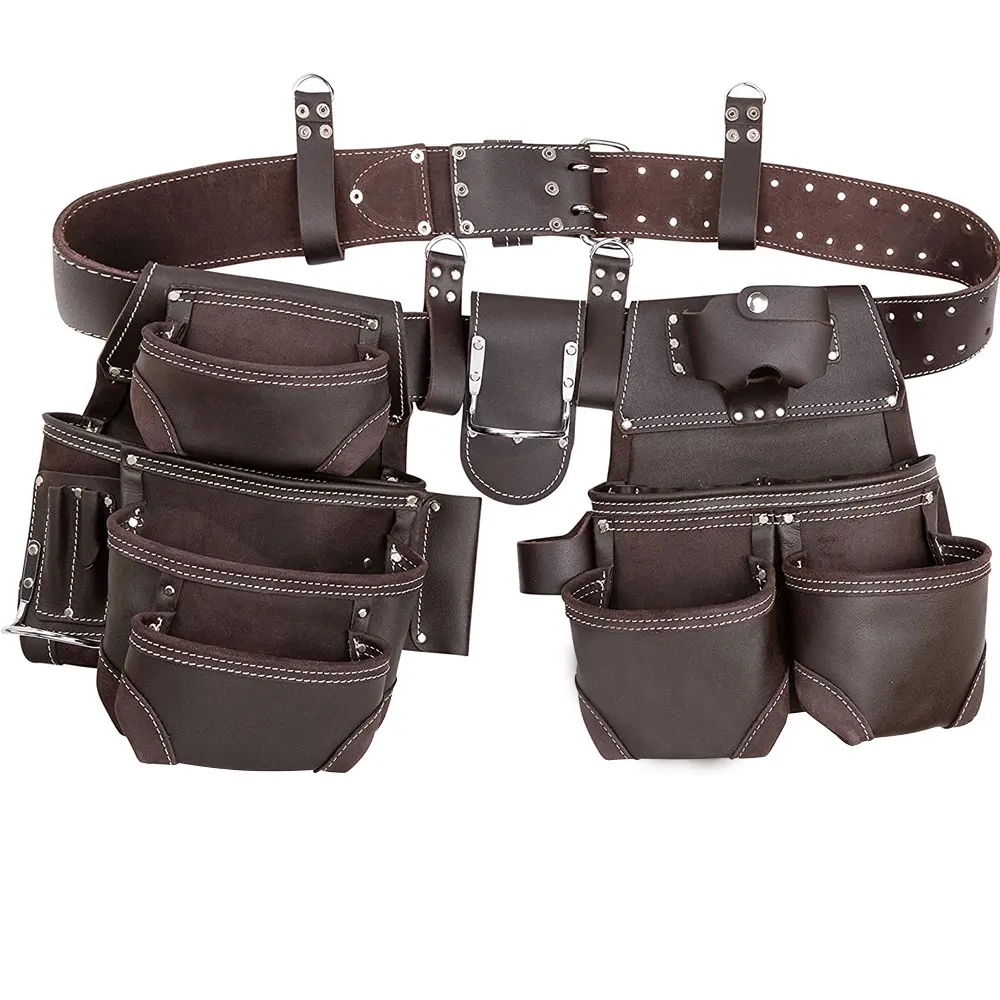 Professional Best Quality Tool Bag Tool Kit Belts with Belt for Sale Premium Quality Mens PU Leather Leather Products PK 25 Pcs