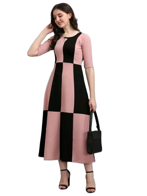Women Empire Dress Short Sleeves Lycra Fabric Presenting New Collection Of 2023 High Quality At Whole Sale Price
