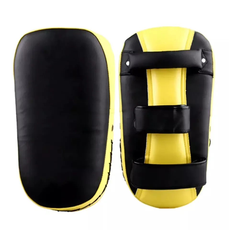 High Quality Kick Punch Martial Muay Thai Boxing Training Shield Kick Boxing Pads PU Leather PK Customized Logo Printing