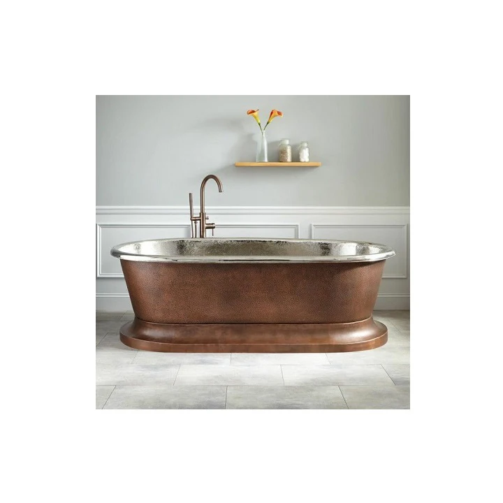 Copper Bath Tub Silver And Brown Color Premium Quality Massage Bath Tube For Hotel And Home In Bulk