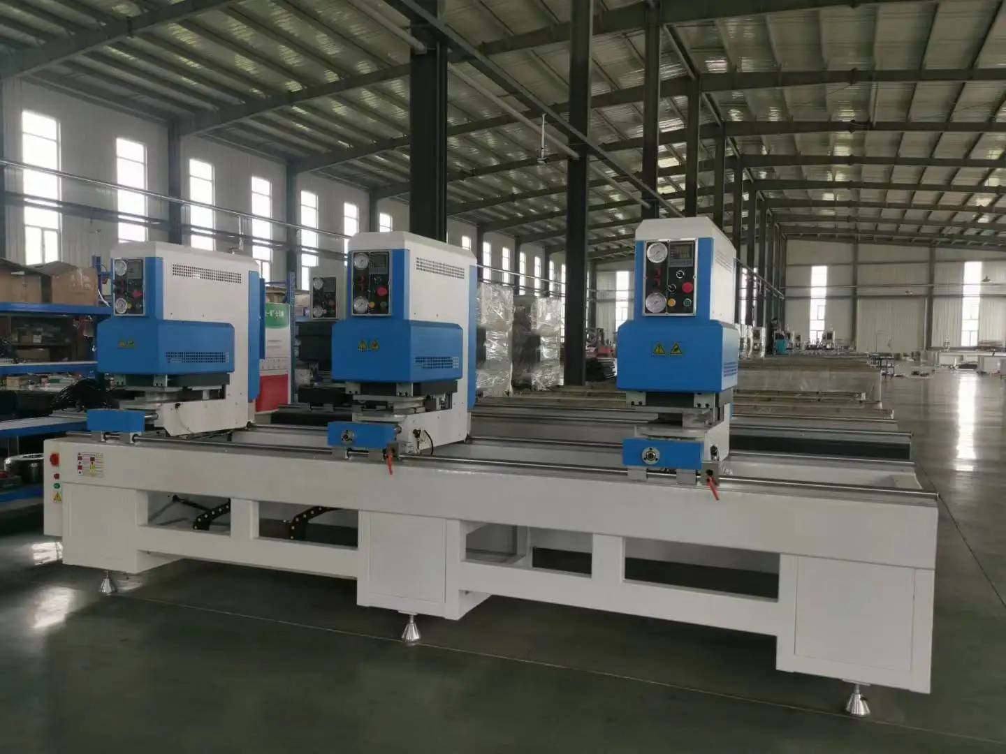 Double Head Seamless Welding Machine for Max Height 140mm Colorful Pvc Profile Making