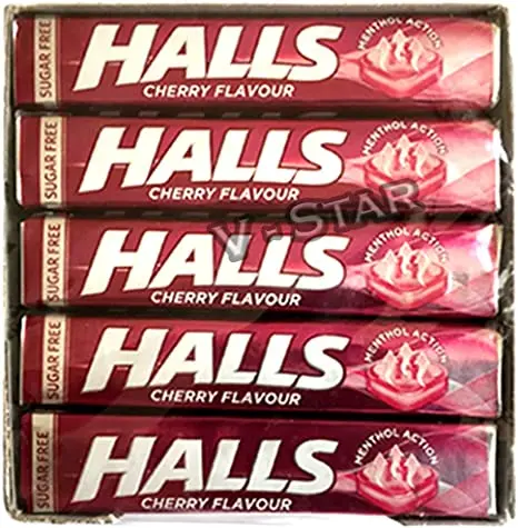 HALLS SUGAR FREE CHERRY 32G (20)