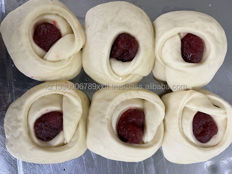 Sweet pastries, stuffed, frozen, 90g