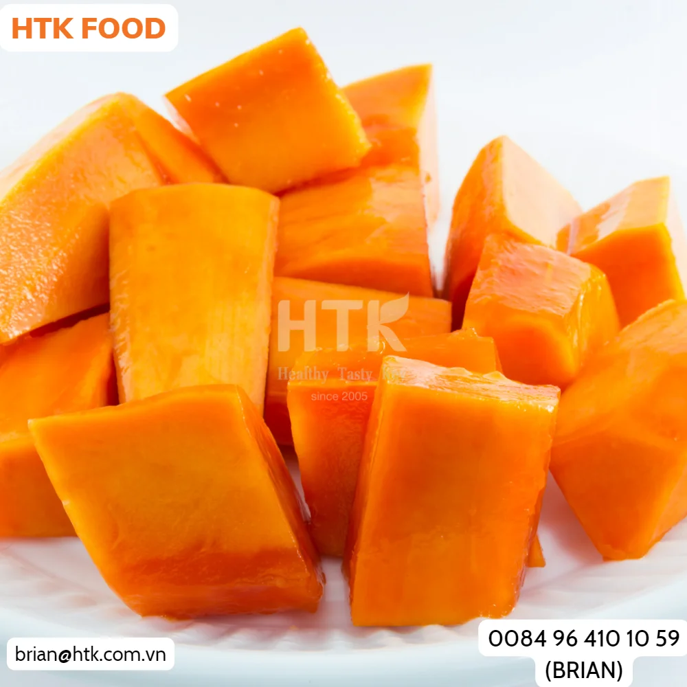 BEST SELLER FROZEN Yellow Red PAPAYA JUICE l CONCENTRATE Made In Vietnam Factory from HTK FOOD for Food & Beverage