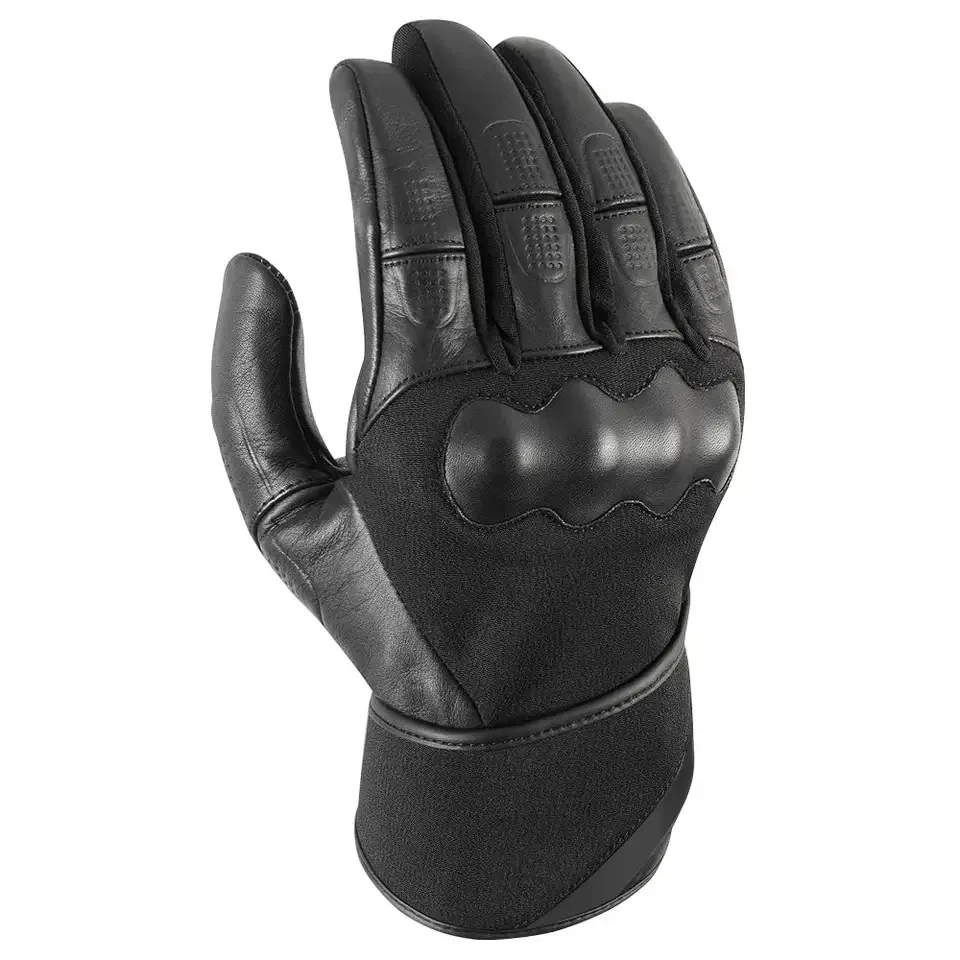 Wholesale Price Genuine Leather Long Motorcycle Gloves Men Racing Motorbike Gloves New Racing Gloves In Plus Size