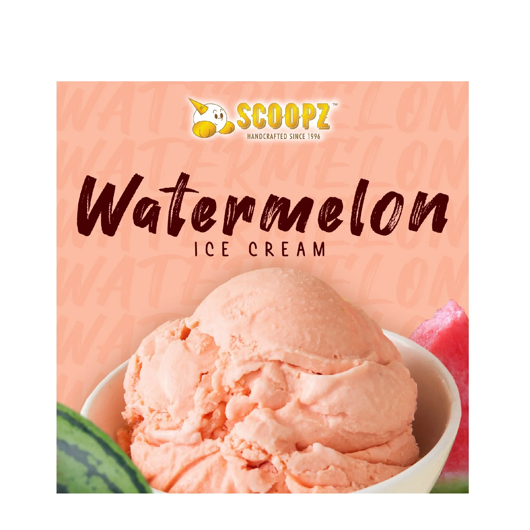 Dairy Products Bag Box Refreshing Fragrant Fruity Sweetness Pink Healthy Dessert Handcrafted 3.5oz Cup Watermelon Ice Cream