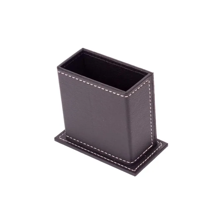 Vega Large Desk Pad and Office Accessories 4-Piece PU Leather Desk Set with Mesh Stationary and Desktop Organizer