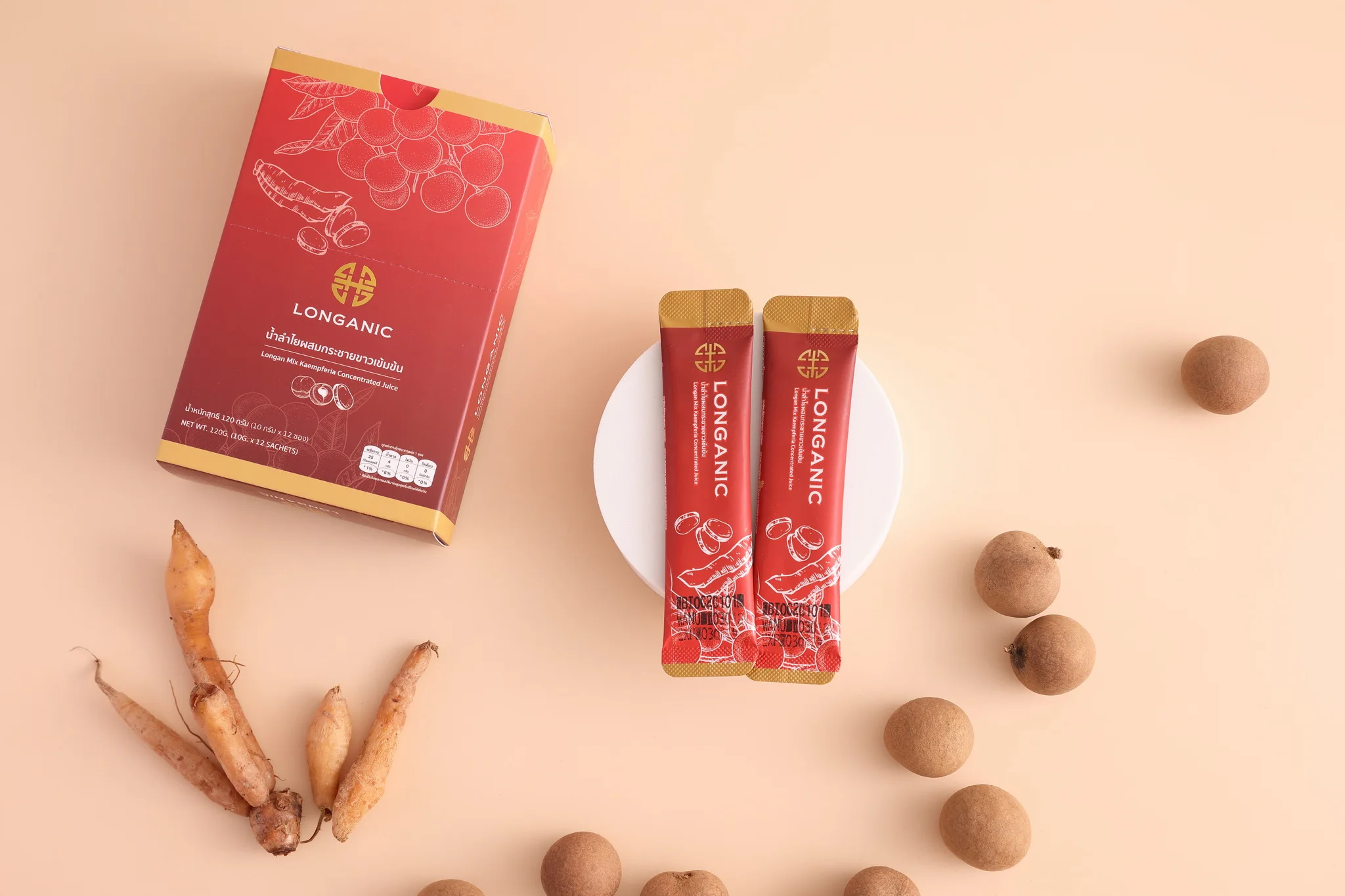 Премиум фруктовый сок: Longan Mix Kaempferia концентратный сок 100% органических здоровых напитков