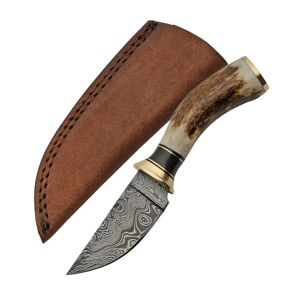 Hot Selling Fixed Blade Damascus Blade Hunting Knife Custom Made Camping Knives OEM