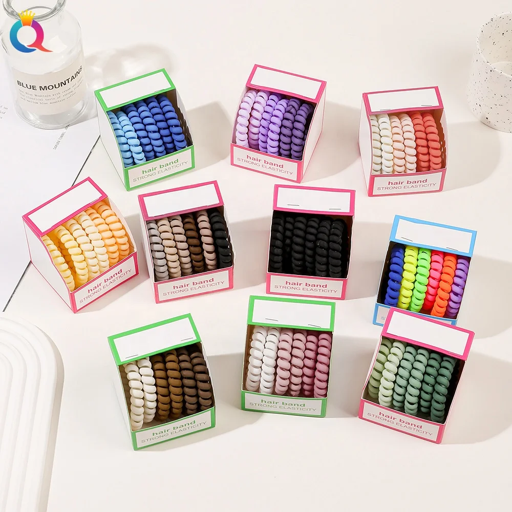 6 шт. спиральная резинка для волос