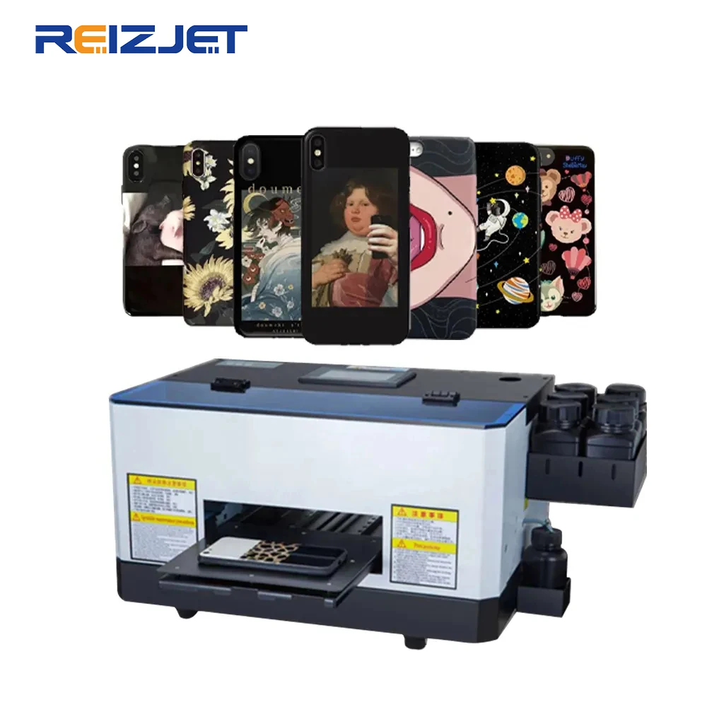 Mini Inkjet Printing Machine 6 Colors Uv Led Flatbed Printer For Id Card Phone Case