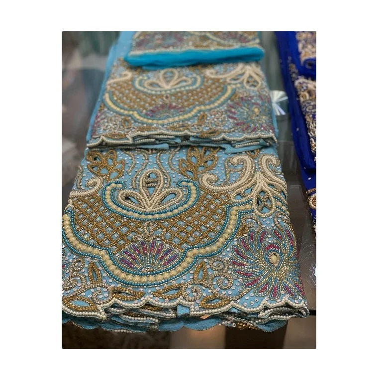 Buy a Traditional Luxury Somali Dirac Silk Designer Fabric Customized Colourful Women Partywear Dress at Wholesale Price
