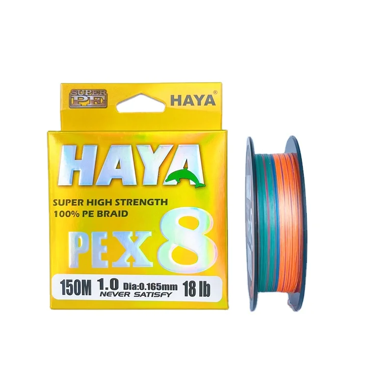 HAYA рыболовная леска X4 X8 X9 X12 X16 устойчивая к истиранию супер линия нулевой растяжки и низкой памяти Сверхтонкий диаметр