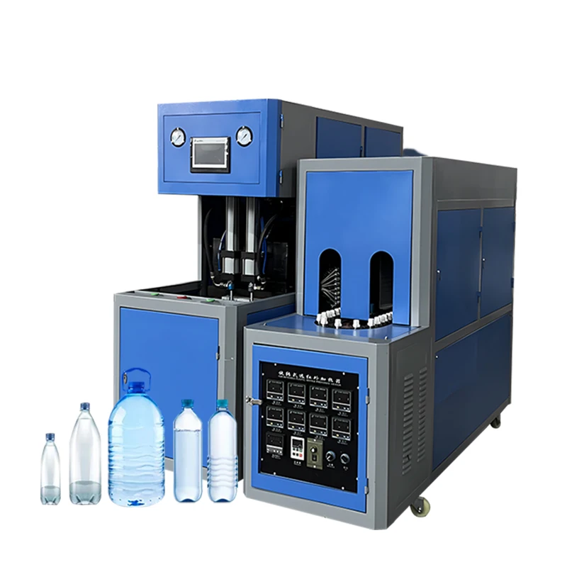 1000 BPH 0.5L--2L Plastic Bottle Two Cavity Water Bottle Blow Molding Machine