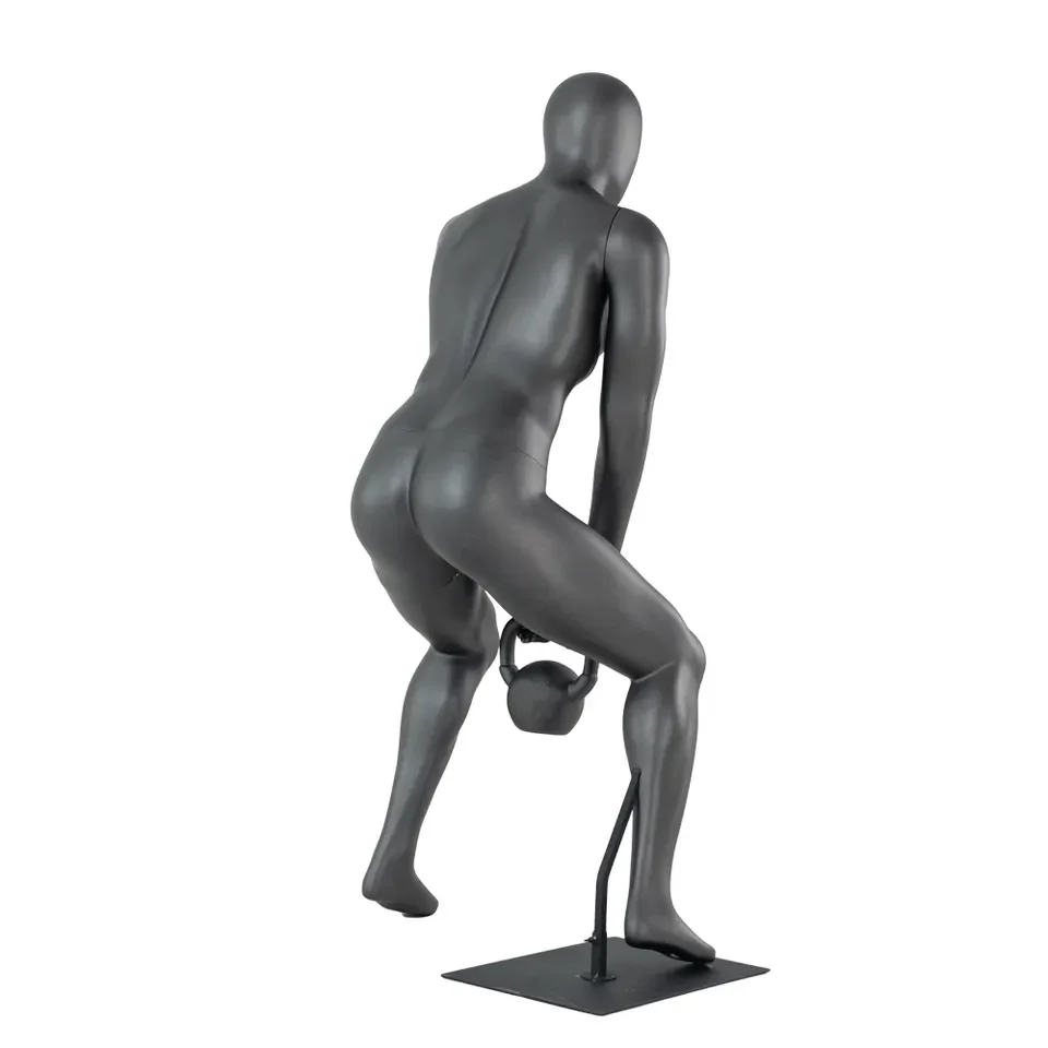 Fiberglass Sports Full Body Mannequin Male Athletic Big Muscle Fitness Mannequin Dummy