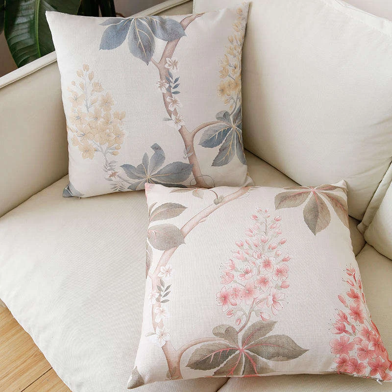 New Design Plant pattern Square Pillow Cushion Cases Modern Decorative Pillowcover for Sofa Couch Bedroom Living Room Car