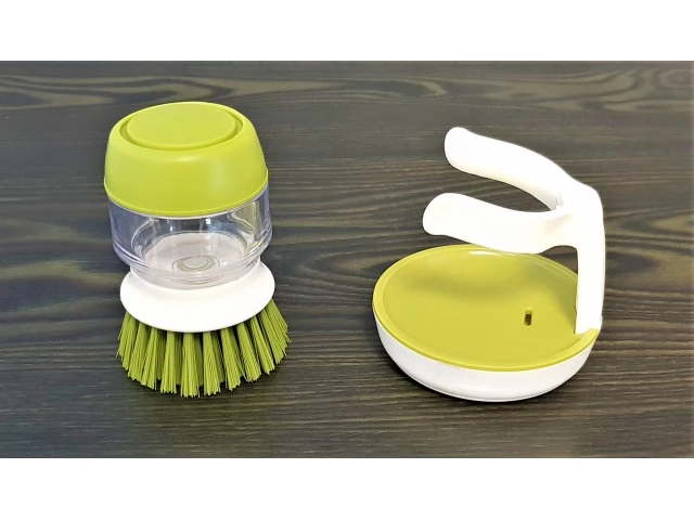 Dishwashing Brush with dispenser and Stand