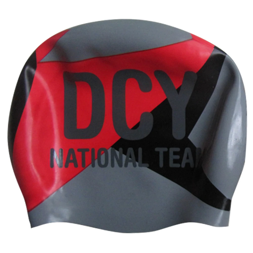 silicone swim caps printing professional eco-friendly seamless anti slip competition swim cap for adults swimming cap with logo