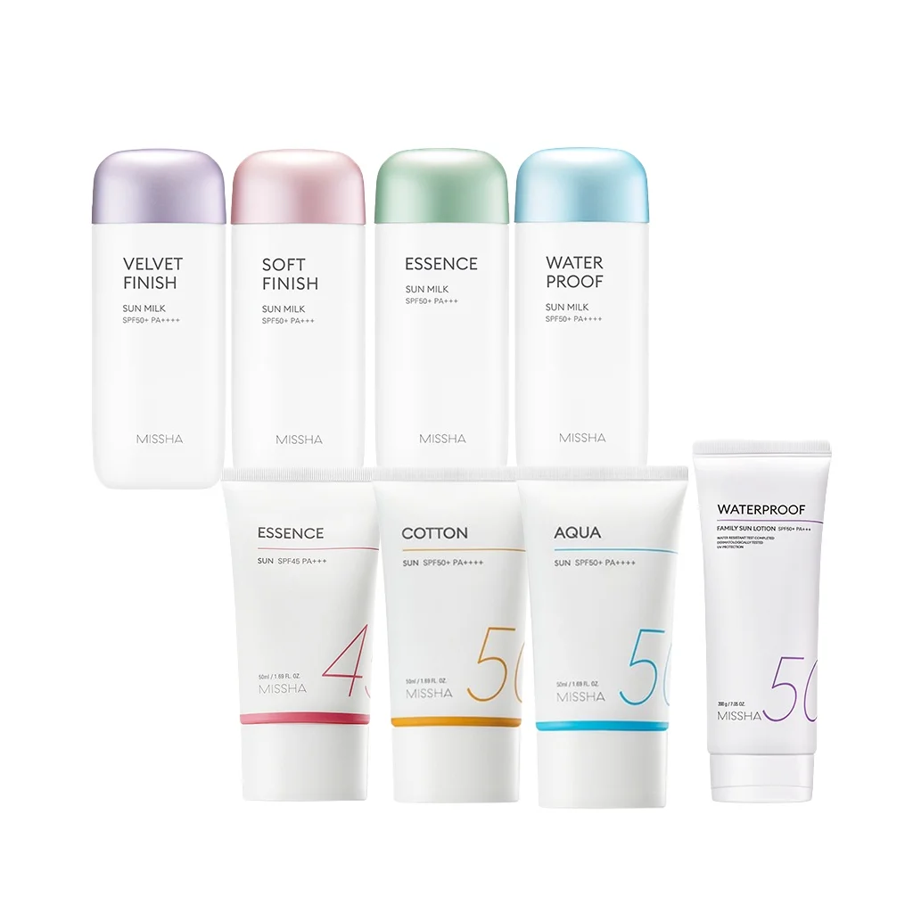 Korean Skin Care Products Beauty Cosmetics Missha Sunscreen All Around Safe Block AQUA Sun 50ml