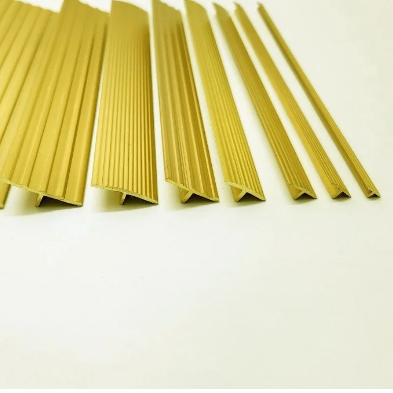 Brass Flat Bar Strip Plate Brushed Brass Floor Tile Trim Effective Supply Chain Management Vietnam Copper Extrusion Factory