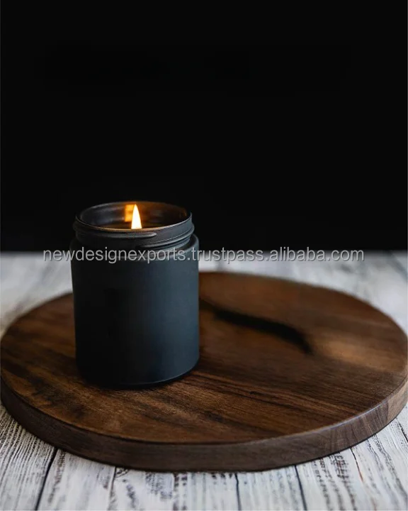 Best Home Decor and Christmas Gifting Soy Candle Smoke and Vanilla Scented Long-Lasting Paraffin Wax for Birthdays Weddings