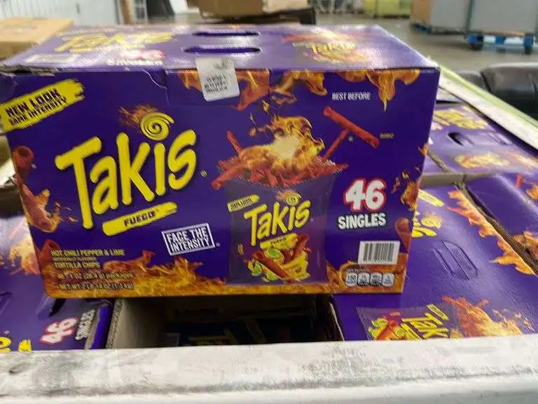 Чипсы Fuego Takis острые закуски из жареного кукурузного зерна твердые текстуры Халяль сертифицированные упакованные в пакеты