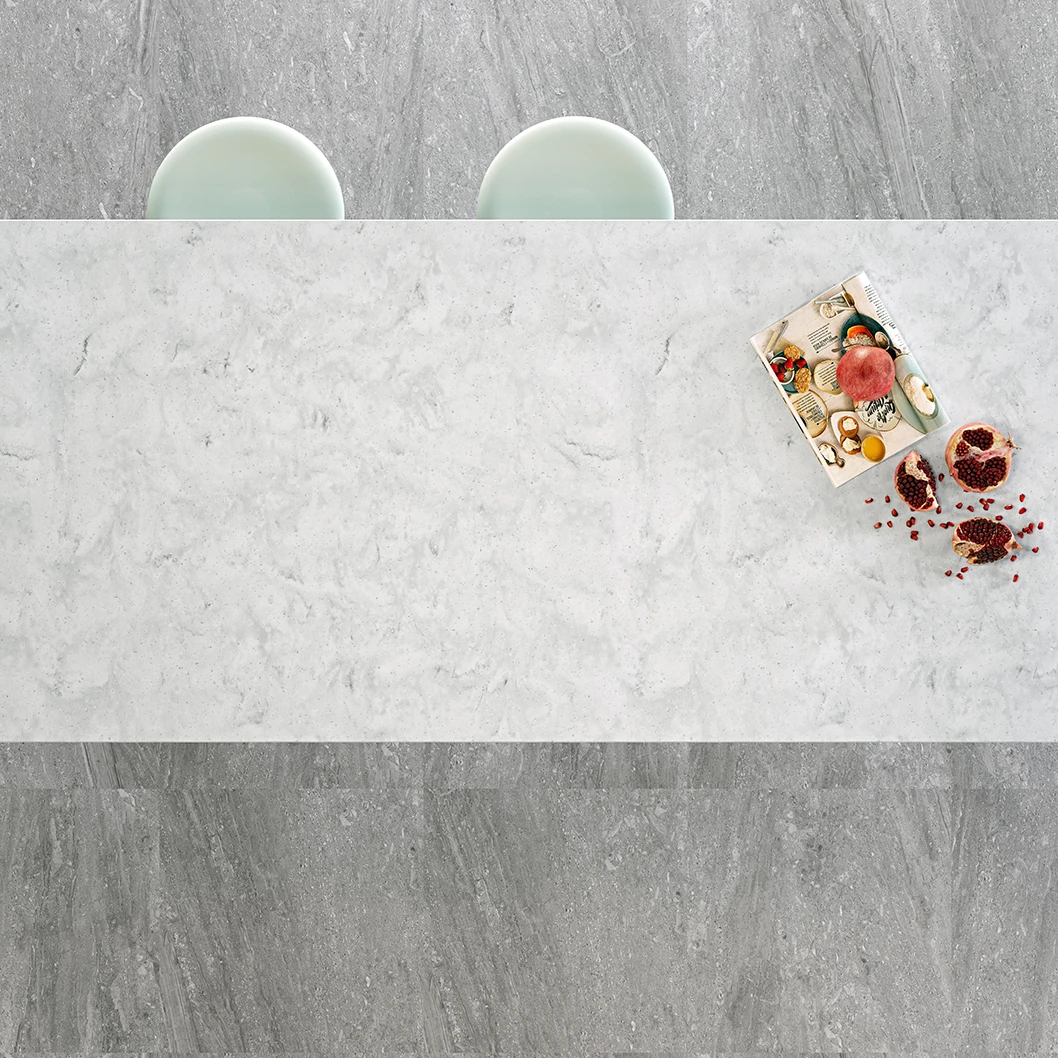 Custom cut furniture decoration stone material solid surface sheet slabs