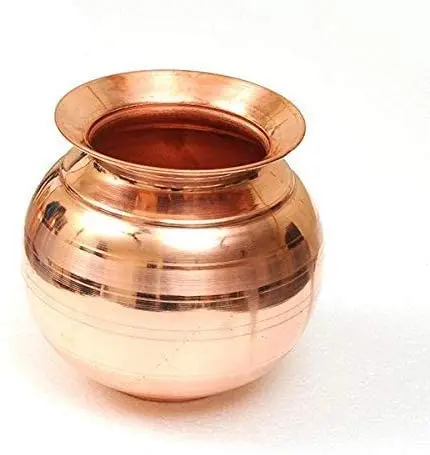 affordabale price Copper Water Matka Dispenser Pot Hammered Container Pure Glass Litre Tank Storage Pitchers Ltr Liter