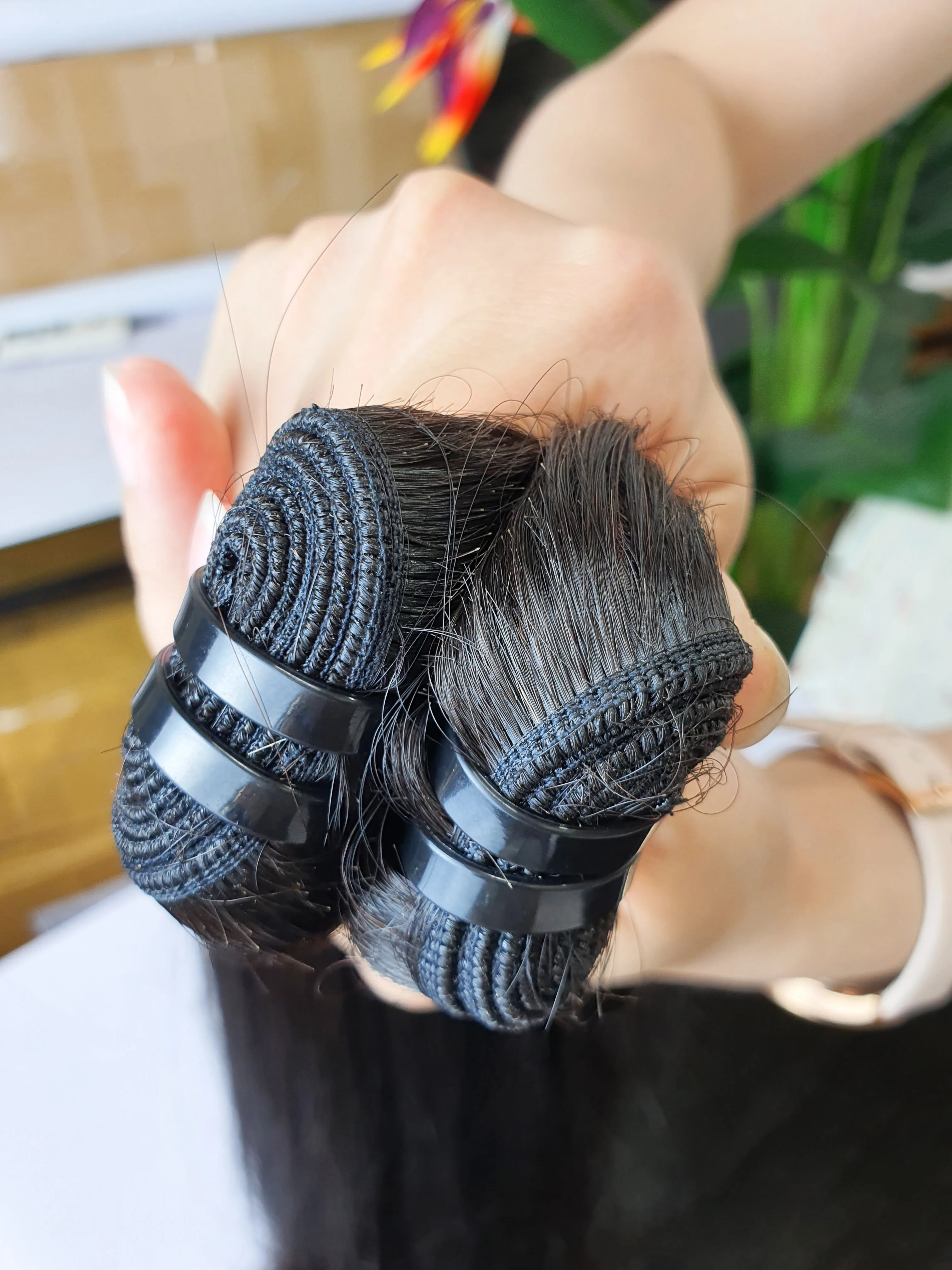 E-HAIR VIETNAM | Black Natural weft Human Hair Natural color, 100% Human Hair Extensions Wholesale Vietnam Hair