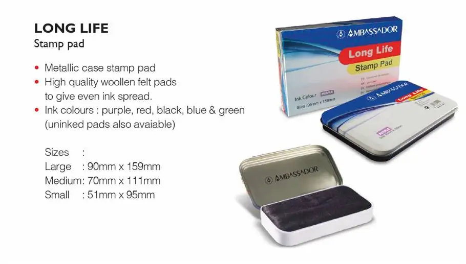 stamp pads stamped pad ink 	 post office stamp memo pad