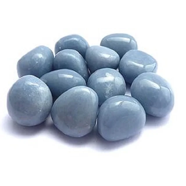 Natural Blue Angelite Quartz Crystals And Healing Stones Tumbled Bulk Mineral Specimen Gemstones For Home Decoration