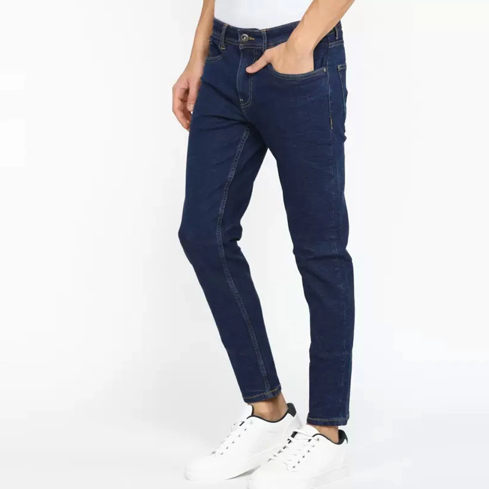 Premium Quality 2024 Casual Slim Fit Boyfriend Denim Sky Blue Acid Wash Distressed Mid Waterproof Men Jeans Pant OEM