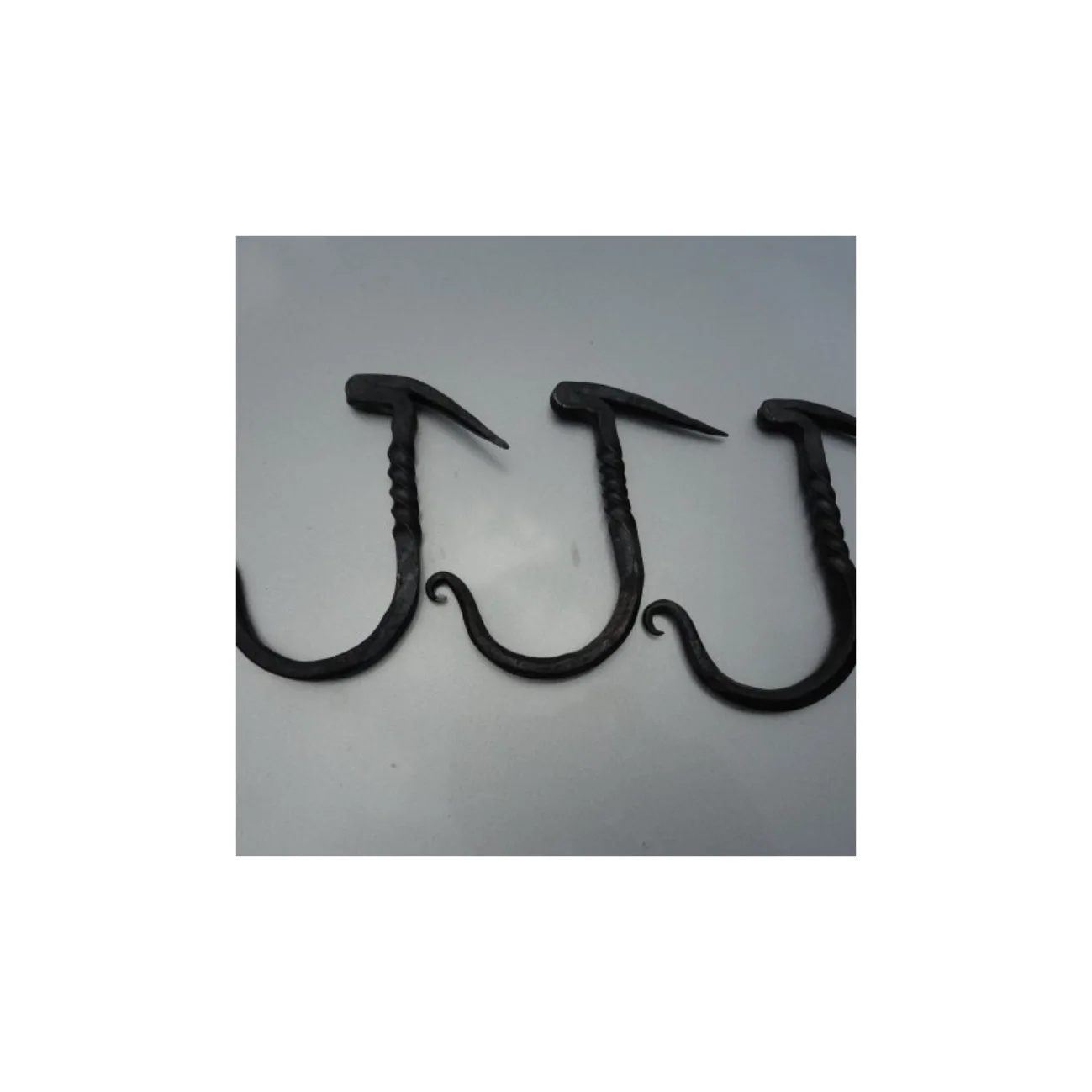 Classic Medieval Hand Forged Blacksmith Heart Hook Rack With Four Hanger Made In India