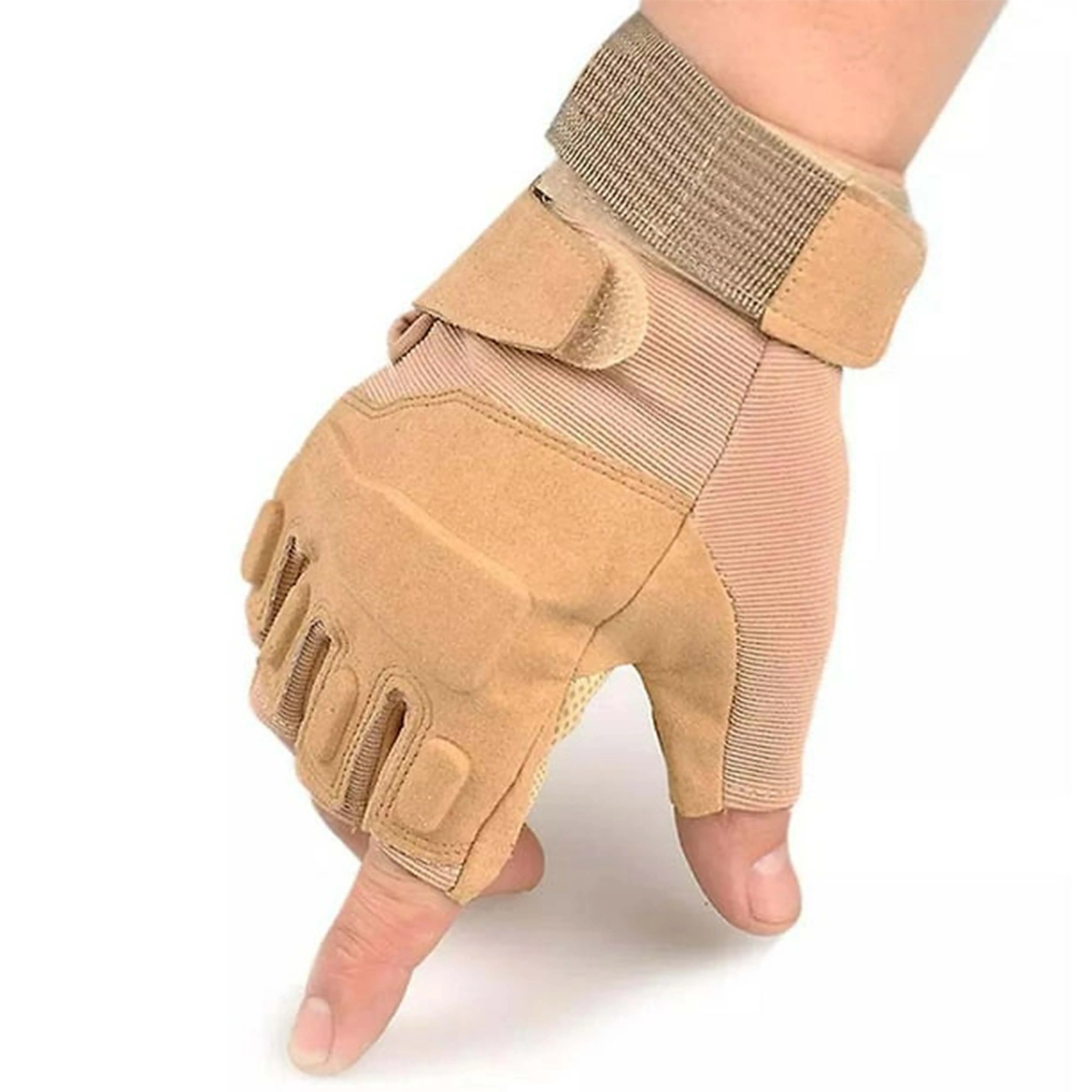 Hot Sale Tactical Special Services Outdoor Sport Gym Half Finger Training Shooting Outdoor Tactical Leather Gloves From Pakistan