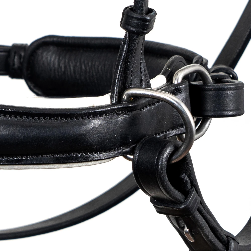 Wholesale High Comfort Fancy Stitched Leather English Bridle with Reins Western Style Horse Halter and Rope Accessory