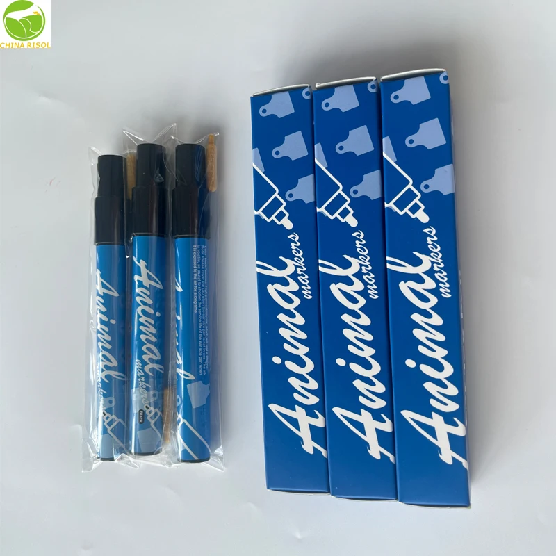 Waterproof Animal Ear Tag Marker Pen Livestock Cattle Sheep pig ear tag Identification Mark Pens