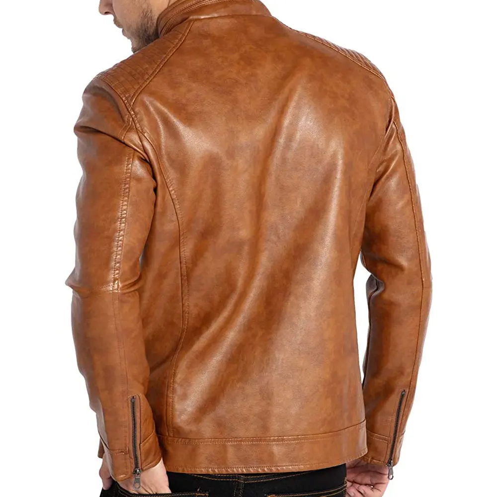 Best Selling Low Price 100% Leather Jacket For Men Custom Made Leather Jacket In Low Price