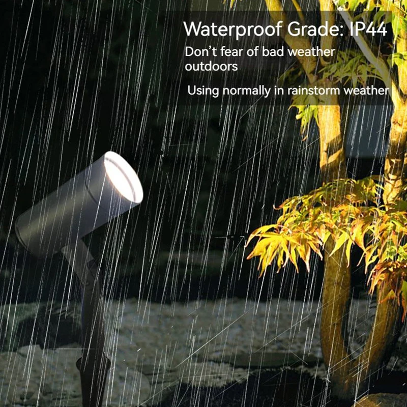 Spike Light RoHS CE Black 220v-240v plug-in GU10 Garden Spot Landscape Garden Light